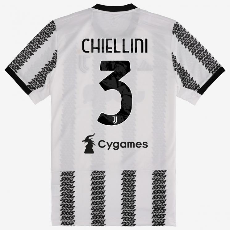 AAA Quality Juventus 22/23 Home Chiellini #3 Last Match Version